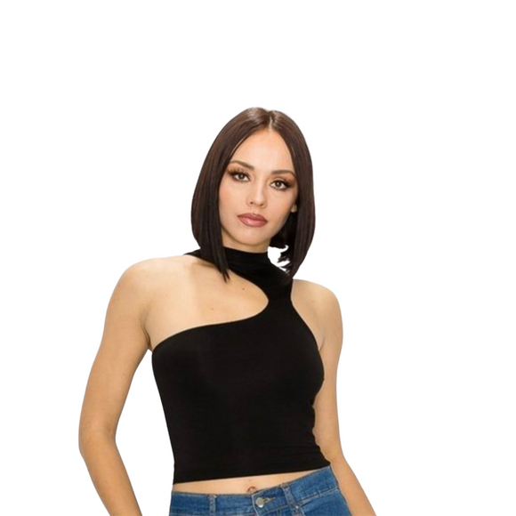 ABSTRACT CROP (BLACK)